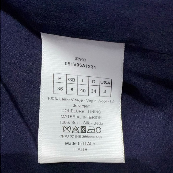 🚩steal authentic Dior Checkered Blue and White Suit Jacket - Picture 5 of 5